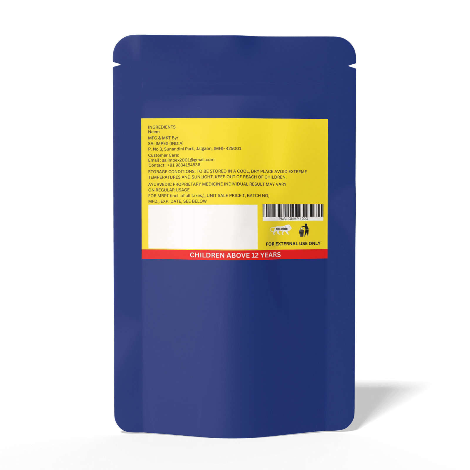 PNSL Organic Neem Powder - Image 2