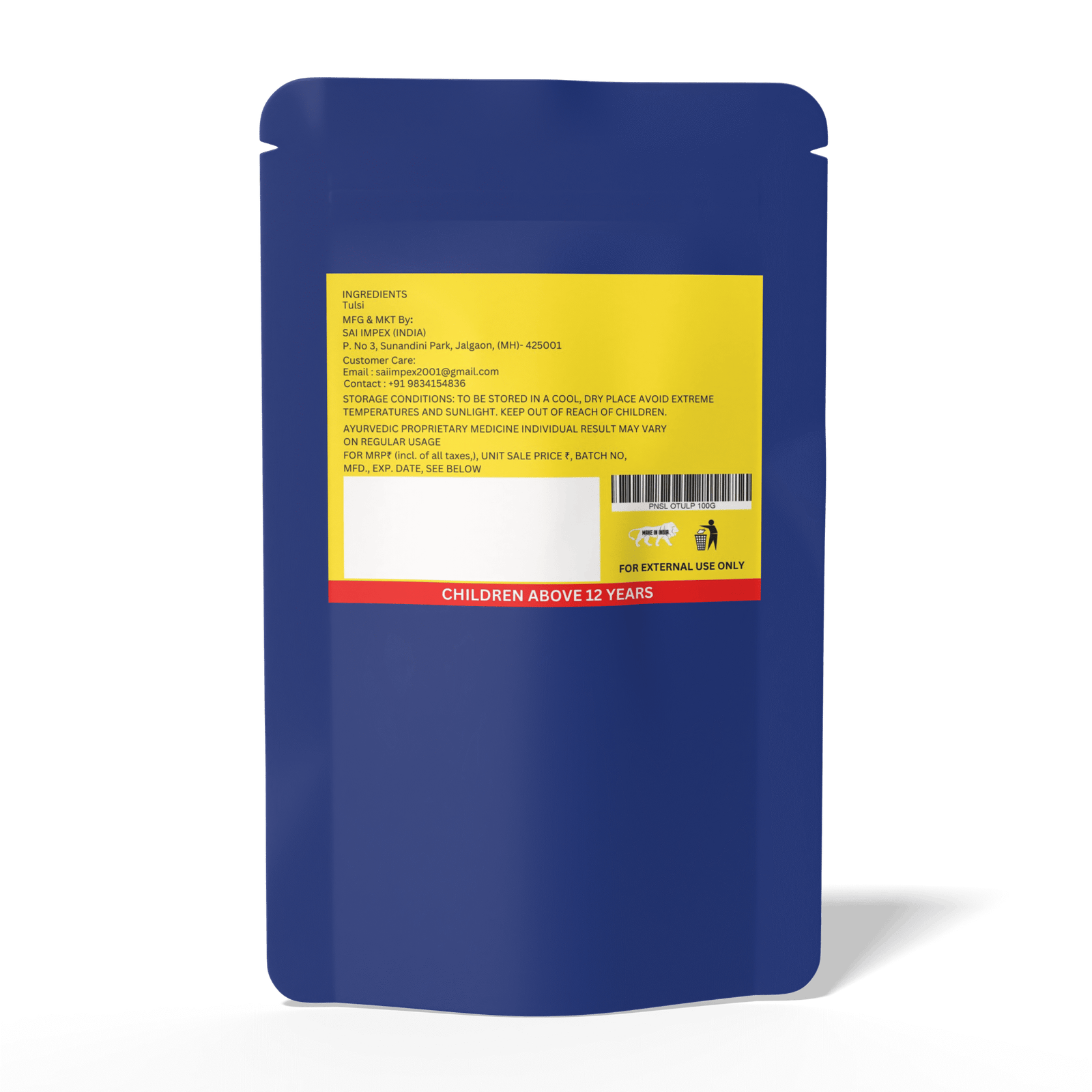 PNSL Organic Tulsi Powder - Image 2